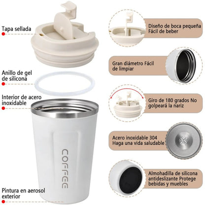 Vaso Térmico de Acero Inoxidable💪🌞